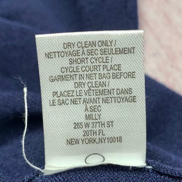 💵Milly Cutout Bell Sleeve Navy Knit Sweater Size P - Picture 12 of 13